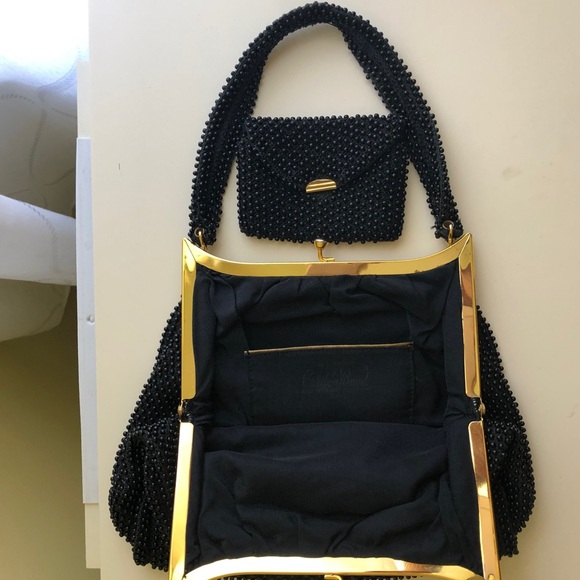 Vintage 50s Corde Bead Purse - Picture 3 of 9